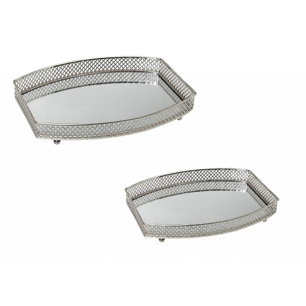 Tray Mirror Silver