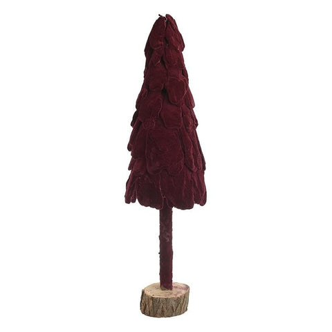 Tree Burgundy Velvet