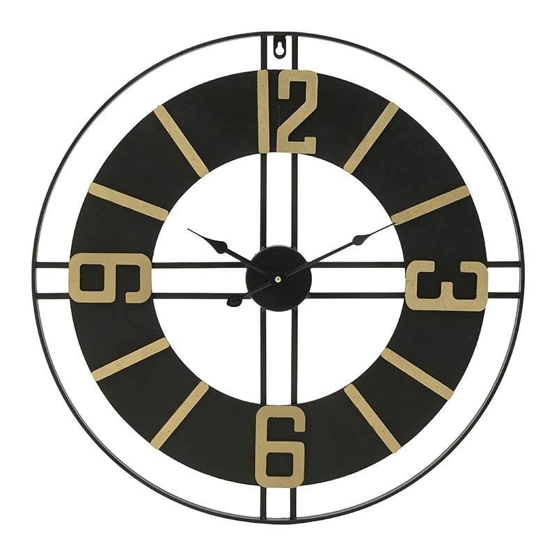 Clock Black And Gold