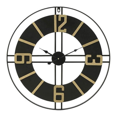 Clock Black And Gold