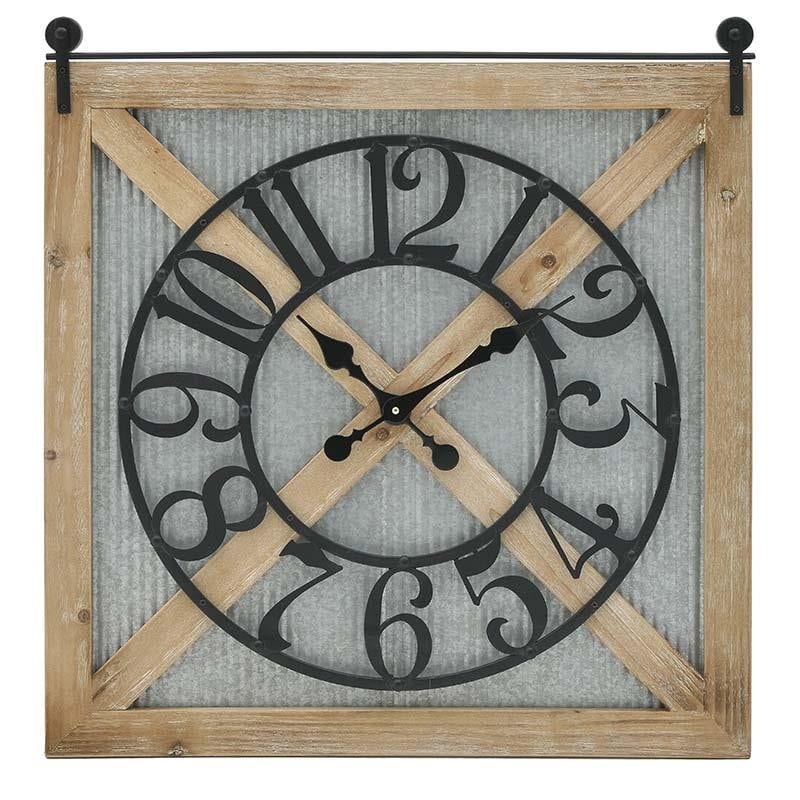 Clock Natural Metal