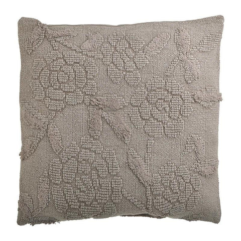 Cushion Flowers Beige