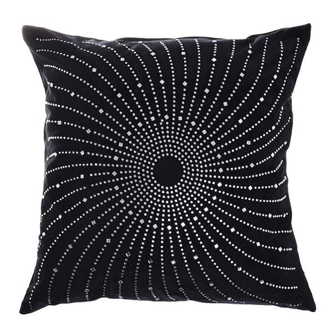 Cushion Black With Silver Detail