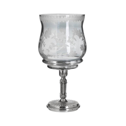 Candle Holder Silver/Glass
