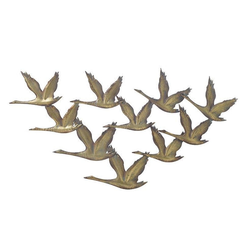 Wall Decor Birds Gold