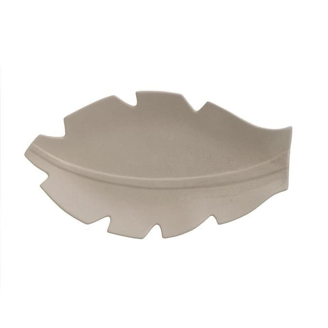 Plate Leaf Beige