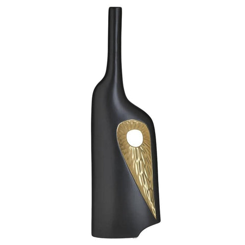 Vase Black Gold Tall