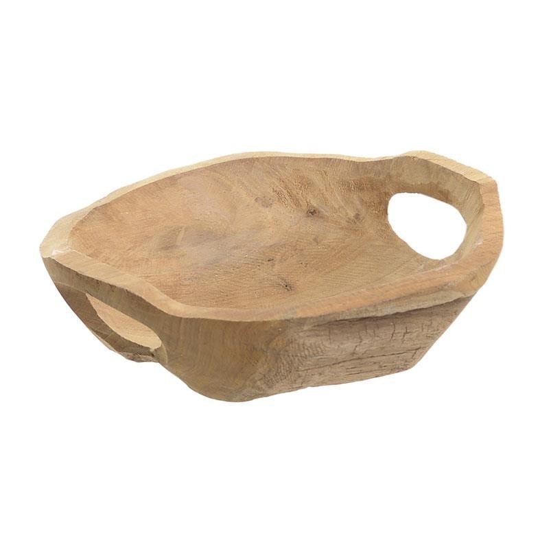 Bowl Wooden With Handles