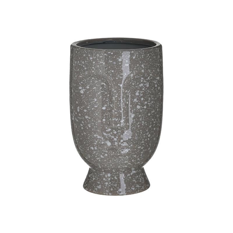 Vase Grey Face