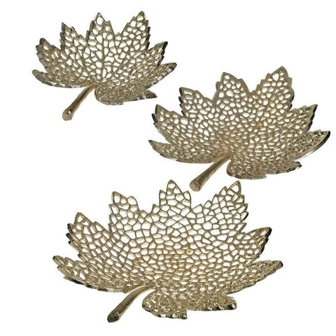 Leaf Plate Gold S/3