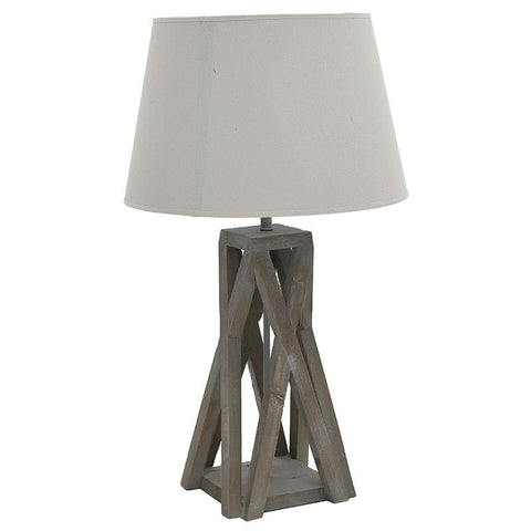 Table Lamp Wooden Lines