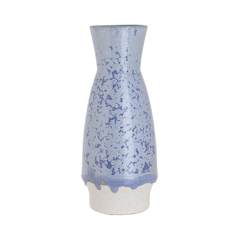 Vase Blue Splash Long