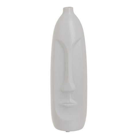 Ceramic Vase Face White