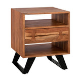 Fansy Nightstand  from solid acacia wood