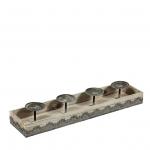 Candle Holder Wooden/4