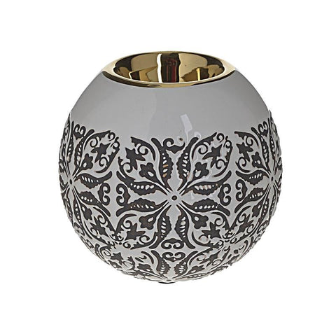 Candle Holder Ceramic White