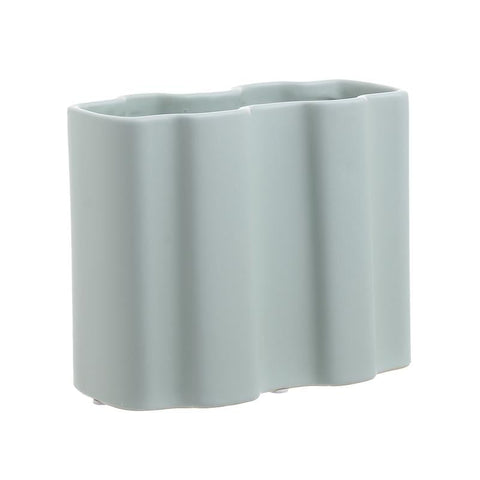 Ceramic Vase Lines Mint